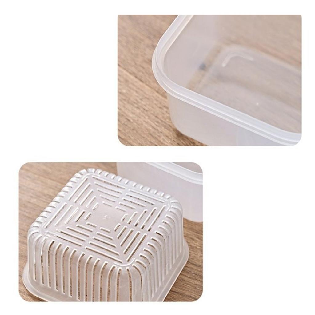 Ginger Garlic Onion Containers Multipurpose Food Grade PP Large Capacity Rectangular Vegetable