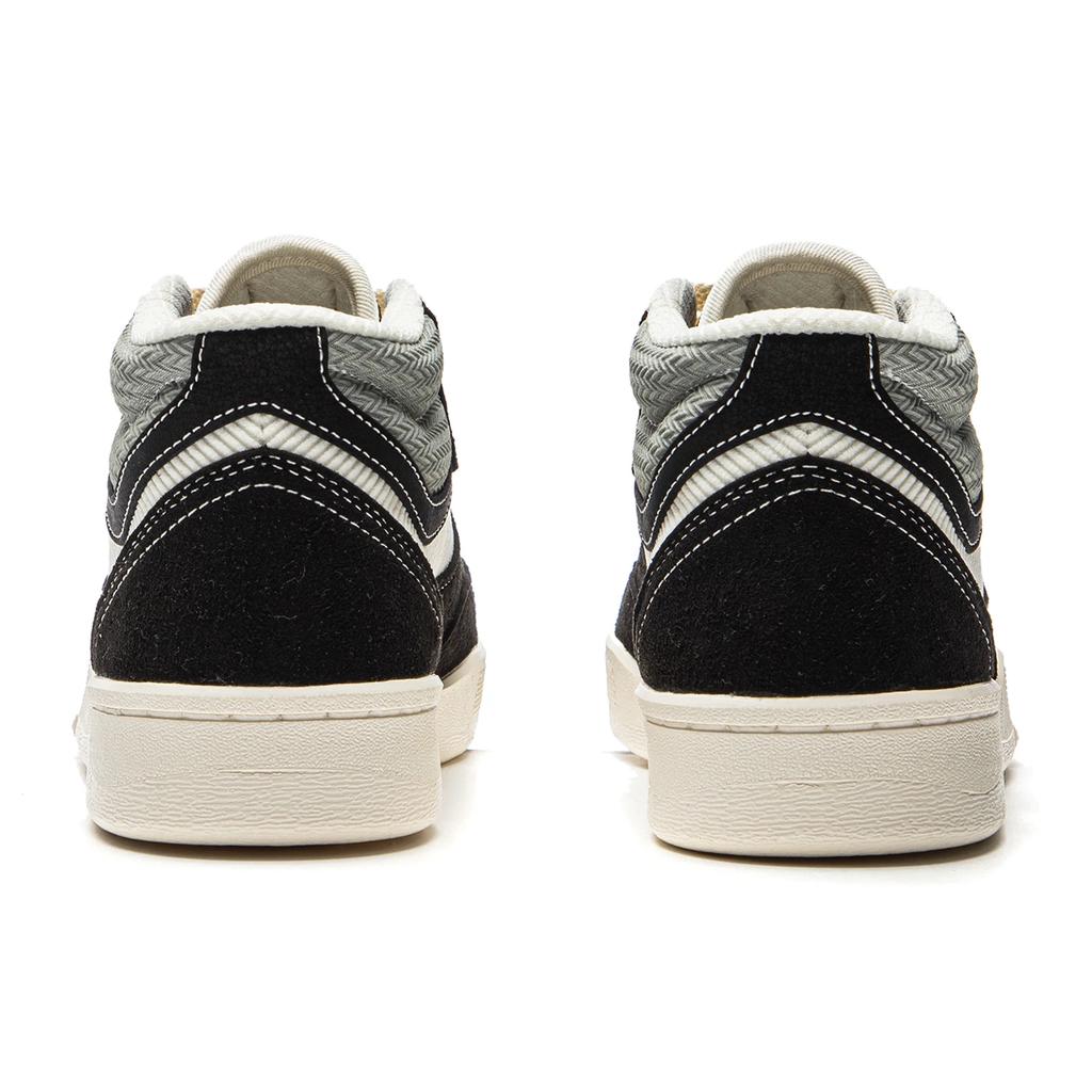 Li Ning Slip Resistant, Abrasion Resistant, Impact Resistant Mid Top Skateboard Shoes Women's White Black AECU036-2