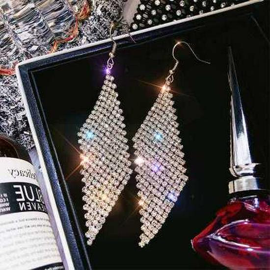 Pearl & Zircon Tassel Earrings