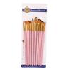 Huangshi 12-Piece Watercolor Nylon Paintbrush Set