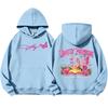 Unisex Lightweight Printed Long Sleeve Pullover Hoodie