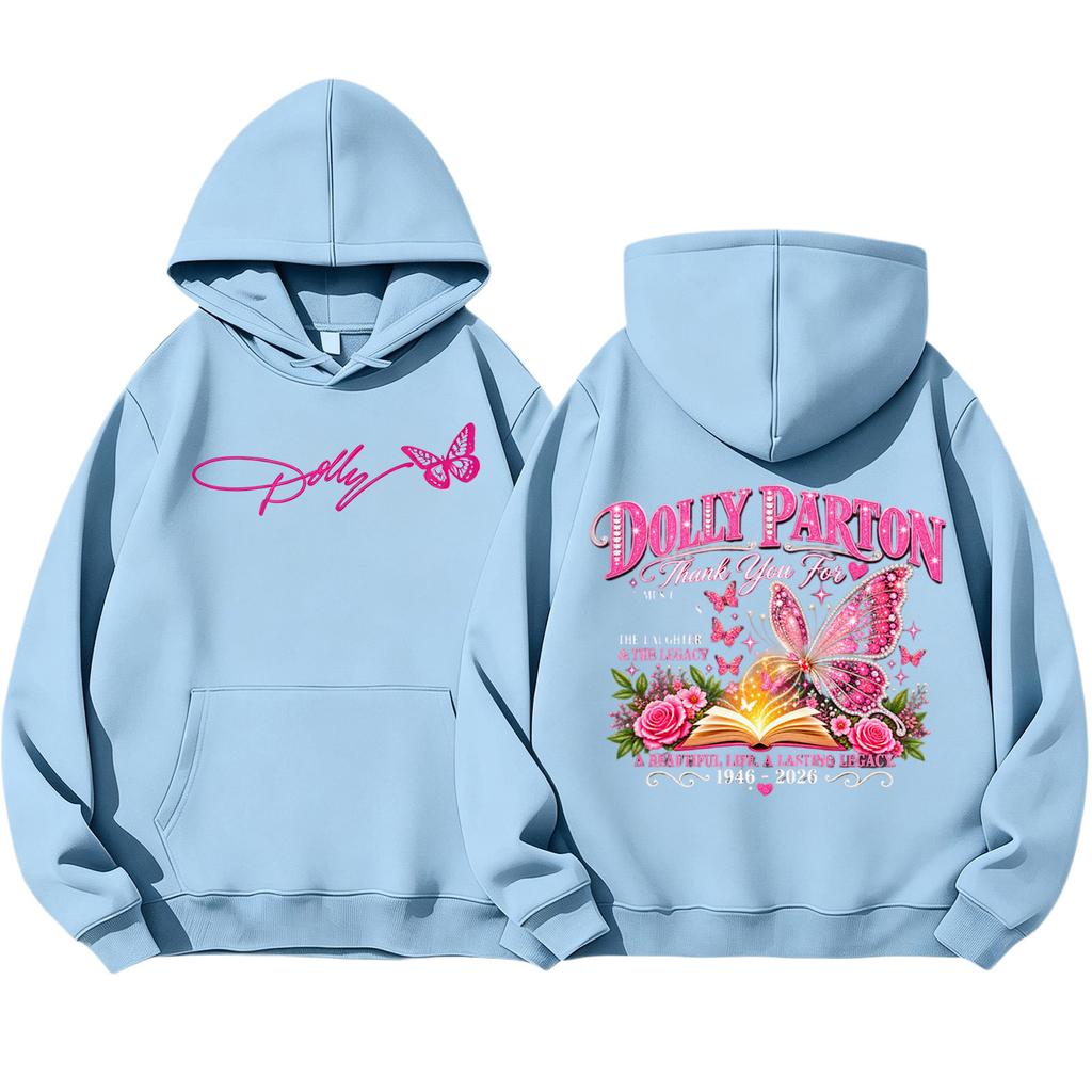 Unisex Lightweight Printed Long Sleeve Pullover Hoodie