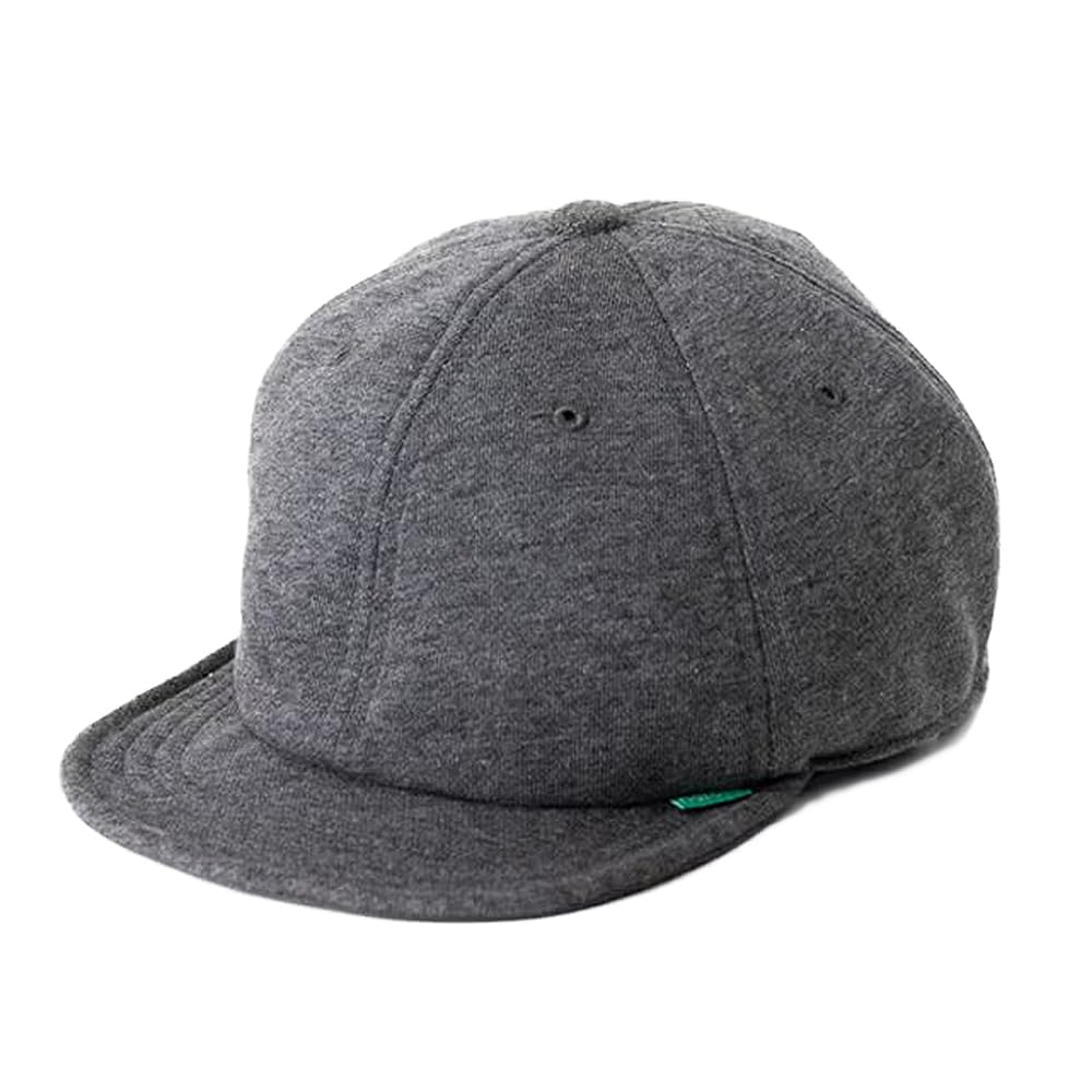 Nakota Cap Bold Round Baseball Hat Large Size Short Brim Denim Plain Simple Casual Unisex All Seasons Free Size Charcoal