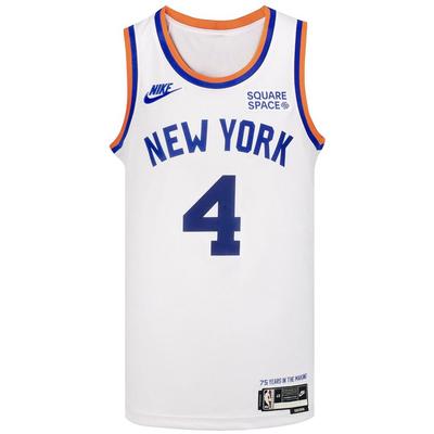 NBA New York Knicks Rose 4º Temporada 2021 a 2022 75º Aniversario Retro Cuello Redondo Sin Mangas Camiseta de Baloncesto Hombre jersey DB4122-100