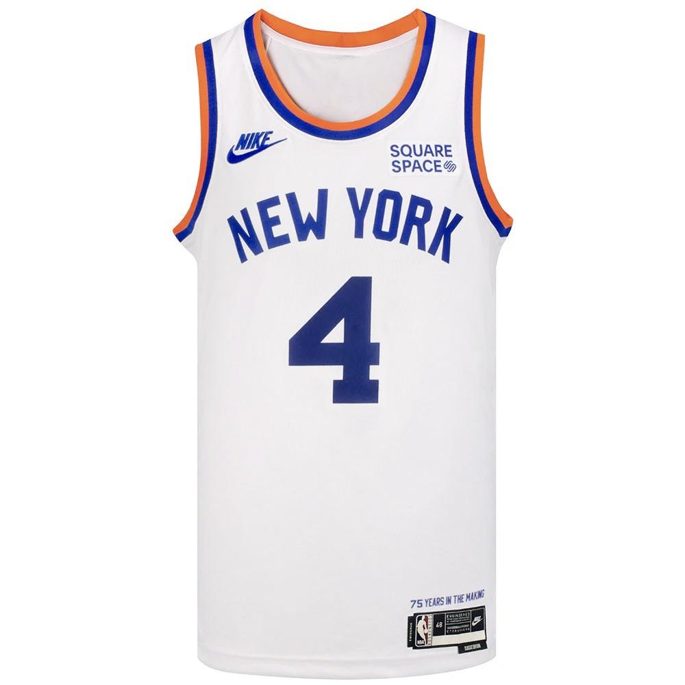 

Nike NBA New York Knicks Rose 4th 2021 To 2022 Season 75th Anniversary Retro Crew Neck Sleeveless Basketball Jersey Men jersey DB4122-100 L