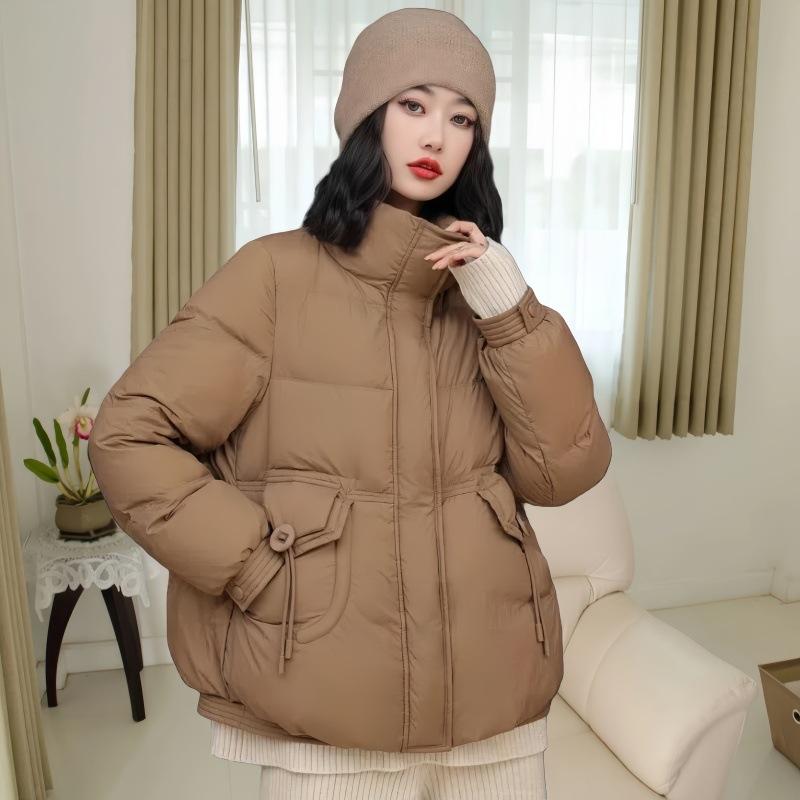 Down Jacket Women's High-end Short Winter New Solid Color Stand-up Collar Versatile Warm Fashion Thin Coat