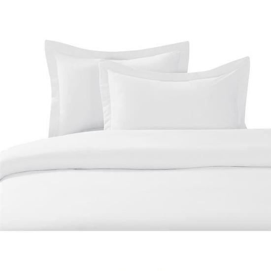 Housse de couette - BLANC - 140x200cm - 100% Coton - 57 fils/cm - Lavable