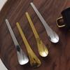 Handmade Metal Coffee Dessert 304 Stainless Steel Cake Teaspoon Stirring Spoon Fruit Fork Tableware