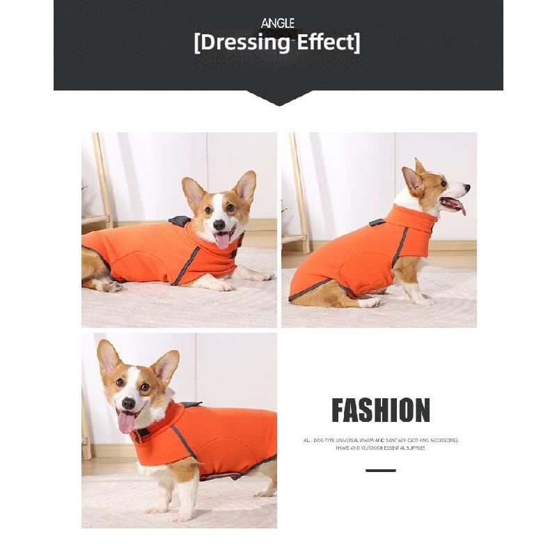 Autumn Winter New Dog Sweatshirt Turtleneck Fleece Lined Warm Cotton Coat Soft Home Wear Pet Clothes For Small Medium Dogs