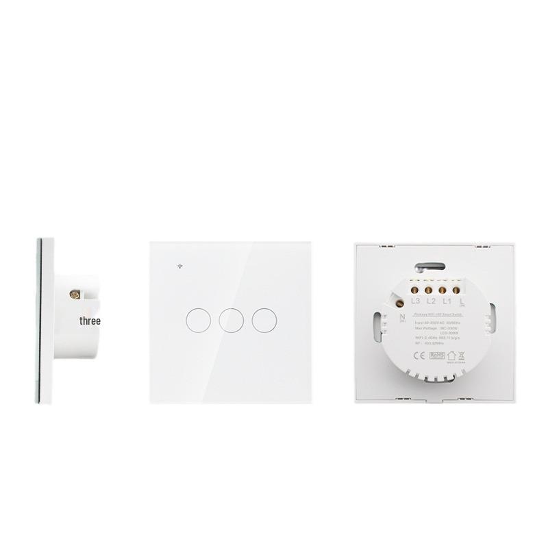Graffiti Smart WiFi Wall Switch with Alexa & Google Voice Control, US/EU Specs, Touch Panel