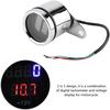 Mini Motorcycle Tachometer,Motorcycle Mini Tachometer Red Backlight,Motorcycle Tach Led Rpm Gauge Tachometer,2 in 1 Motorcycle Led Digital Voltmeter