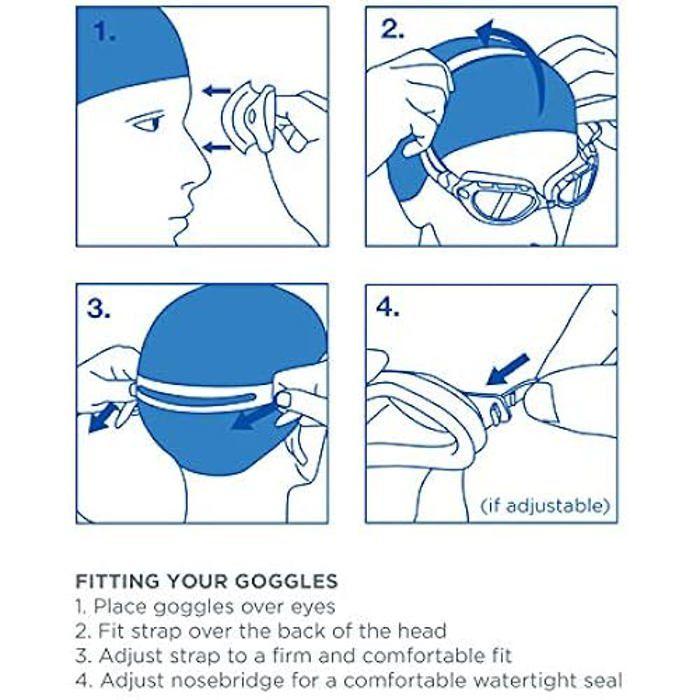 Lunettes de natation Zoggs Loutre - Protection UV - Clip Slide Adjust - Joint Soft-Seal - Mixte