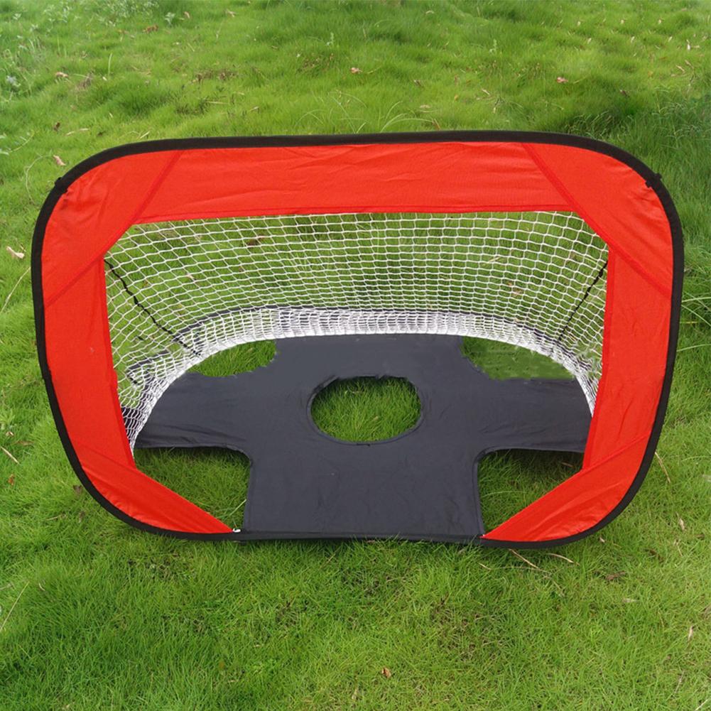2 In 1 Foldable Football Goals Portable Soccer Target Net Small Practice Soccer Net Lightweight for Indoor Outdoor