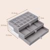 Velvet Jewelry Organizer With 3 Drawers Stackable Display Storage Earrings Necklace Bracelets Box