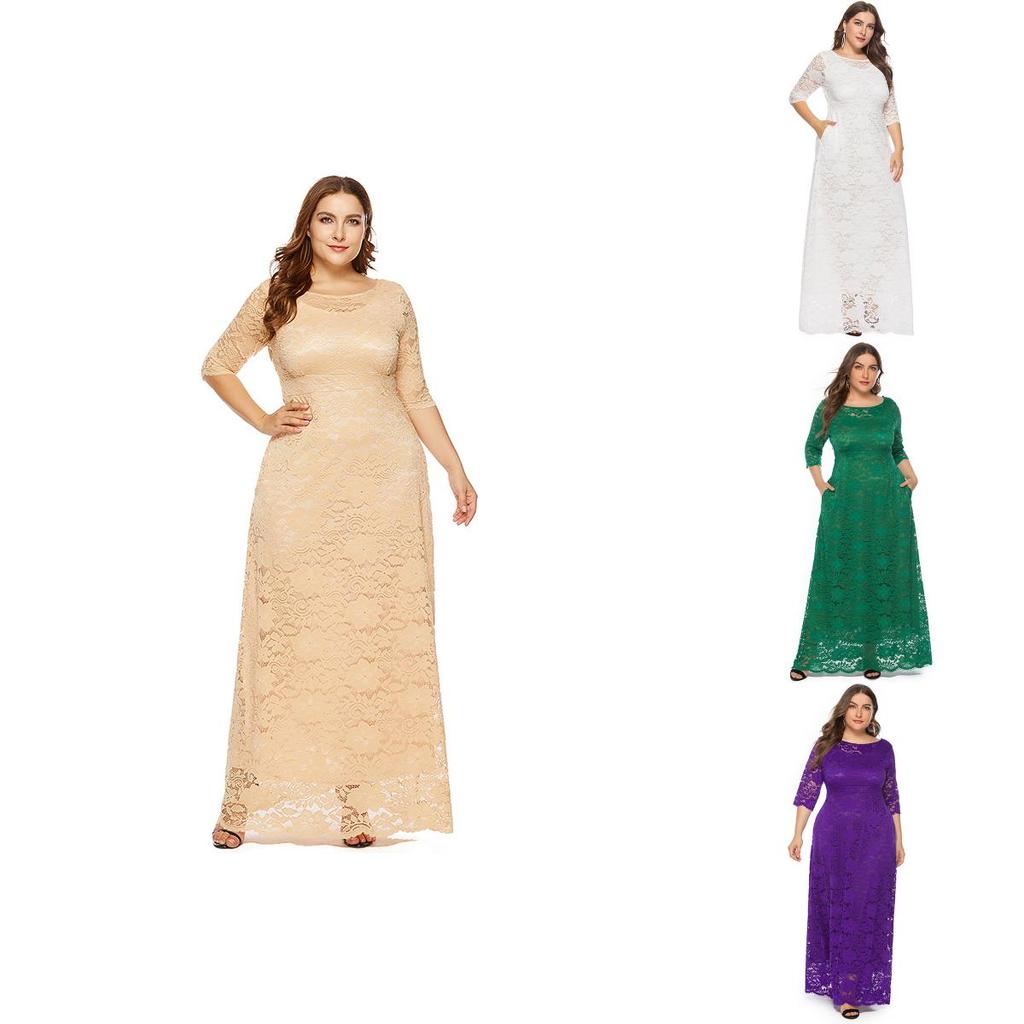 Elegante Abito Lungo da Donna con Design Intrecciato in Pizzo per Serate Formali e Cocktail