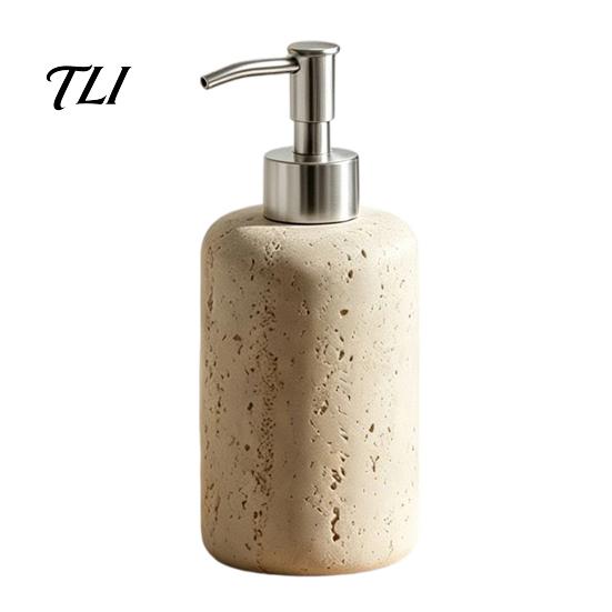 Countertop Lotion Dispenser Resin Refillable Soap Dispenser, Liquid Hand Shampoo Container, Empty Pump Bottle for Bathroom Kitchen Leak Proof