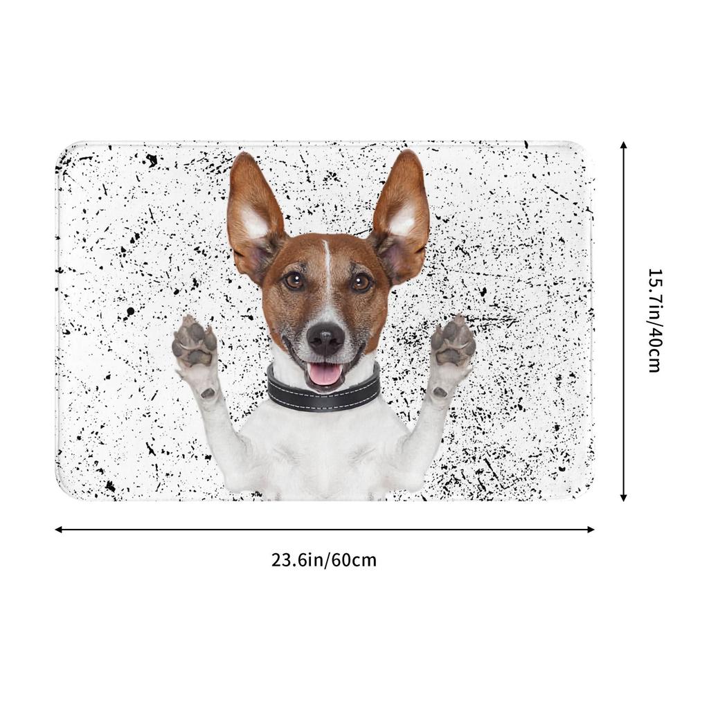 Funny Jack Russell Terrier Front Door Floor Entrance Mat Outdoor  Bath Kitchen Doormat Living Room Carpet Rug