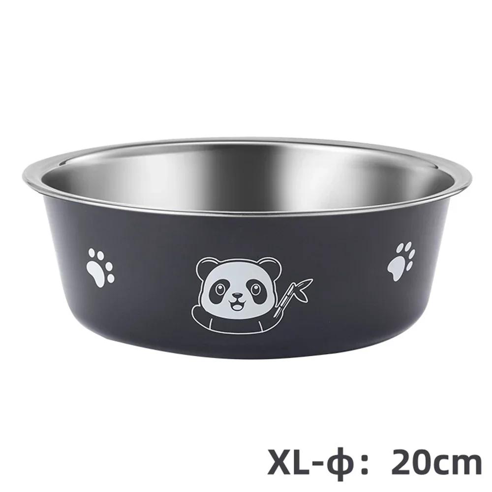 Non-Slip Dog Bowl for Large Medium and Small Dogs Cats Drinking Water Feeding Pet Bowl Stainless Steel Pet Food Bowl