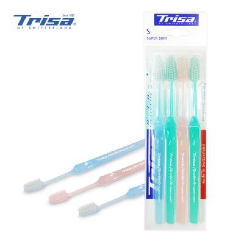 TRISA Super Soft 4-piece Premium Toothbrush with Soft Bristles 5609