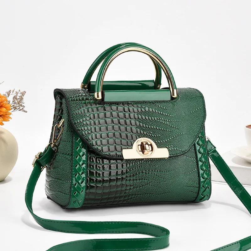 Crocodile Print Women Handbags Purse Tote Bags Adjustable Strap Top Handle Bag Large Capacity Crossbody Bags