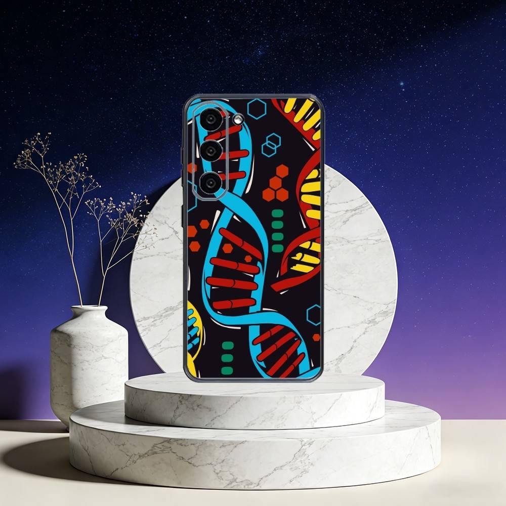 

Science DNA Biology Phone Case For Samsung Galaxy A73,A72,A71,A70,A53,A52,A51,Others Soft Black Cover Samsung a50 30s 50s
