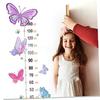 Butterfly Growth Chart Wall Decal, Self-Adhesive Waterproof Height Measurement Sticker for Kids Room, Nursery Wall Decor for Boys and Girls