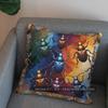 2D Colorful Beetles Art Pillow For Home Decor Pattern Cushion Cover Suitable For Sofa Bedroom Car Pillow Cover