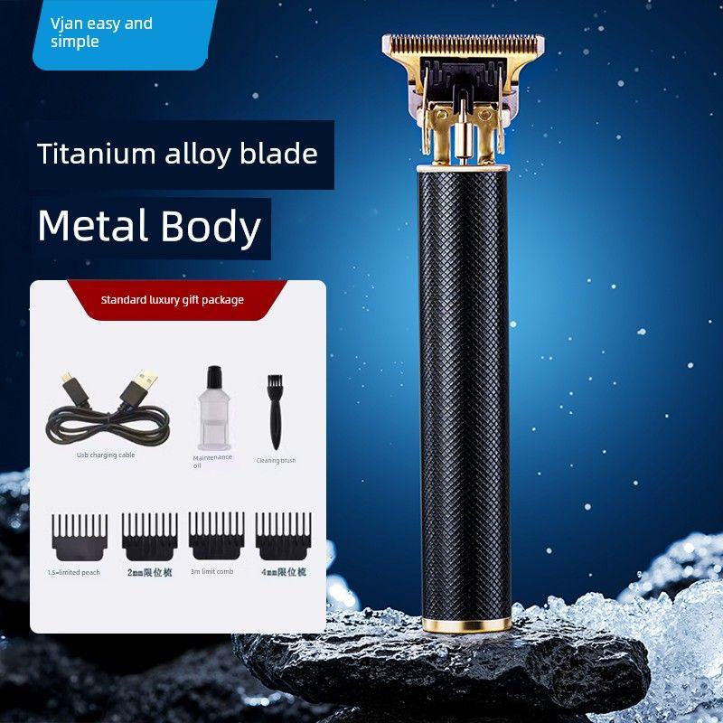 

Easy-To-Use Hair Clipper Electric Trimmer for Shaving Bald Heads, Men s Special Electric Clipper for Styling and Carving, Home Use Black [Metal Body|Strong Power]