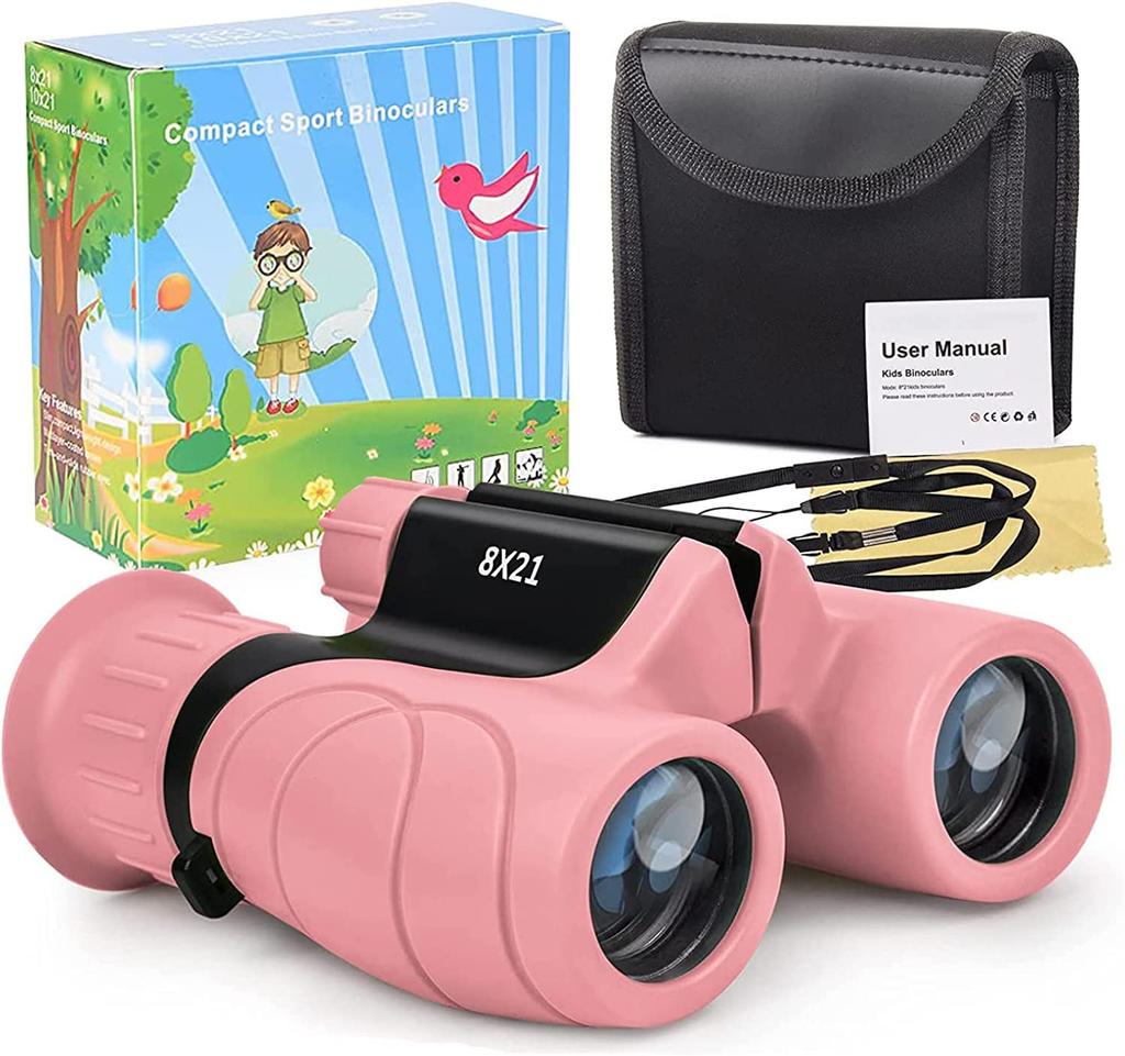 Binoculars for Live Performances, Kids' Opera Glasses, Ages 3-15, 8x Magnification, Dome-Shake-Proof, Concert Binoculars, Waterproof, Bak4