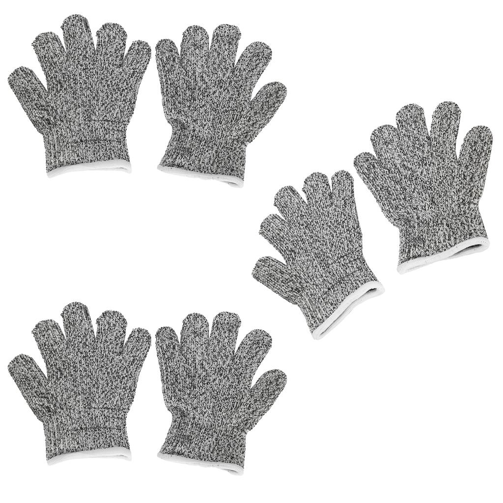 3 Pairs Cut Resistant Gloves Children Gardening Outdoor Activities Cut Proof Work Gloves