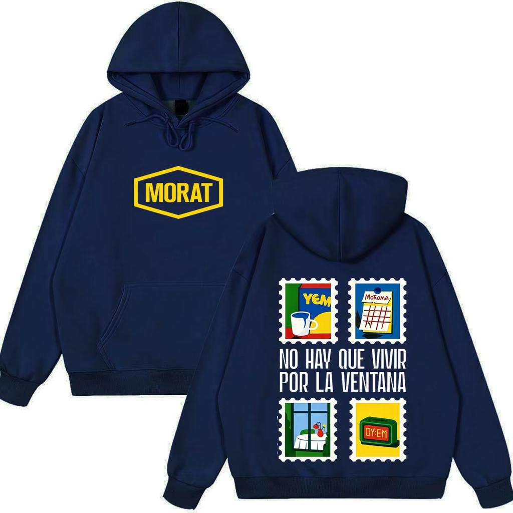 Hot Sale Band Morat World Tour Merch 2026 Hoodies Men Women Fashion Pullover Long Sleeves Casual Loose Vintage Printed Sweatshirt