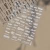 New English Letter Nail Art Stickers Black White Artistic Font Nail Decoration 3D Embossed DIY Manicure Decals Manicure Tool