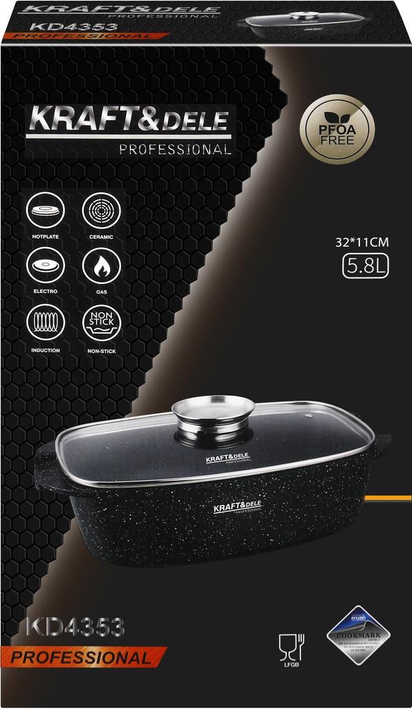 Roasting pan 5.8L 32x11cm KD4353