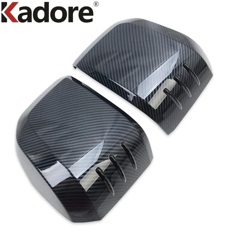 For Toyota HiAce Granvia Commuter - 2024 Carbon Fiber Car Side Door Rearview Mirror Covers Trim Accessories