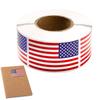 US Flag Decals For Vehicles 1.2x2inch Patriotic Car Decals 250 Per Roll Automotive Bumper Adhesive Badges For Independence Day