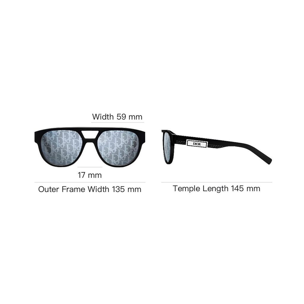 Dior Fashion Pilot Style Sunglasses Men Sunglasses Blue DB23R1IRT10B8