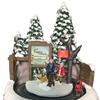 Christmas Winter Scene Village House Musical Ornament Figurine for Home