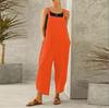 Damen Locker Einfarbig Jumpsuit Träger Haremshose Damen Overall Hose Freizeit Overalls
