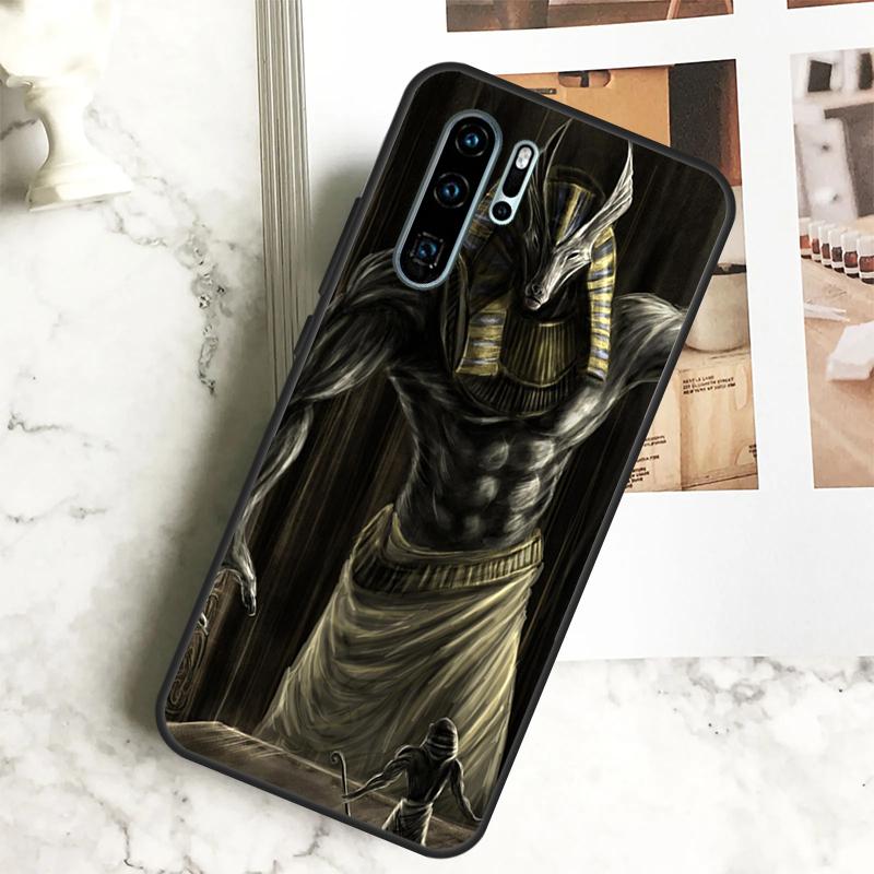 Egypt Nefertiti Anubis Ankh For Huawei Nova Y70 Y72 Y73 Y60 Y90 Y61 Y91 7i 8i 11i 12i 12s 9 10 SE P20 P30 P40 Lite Case