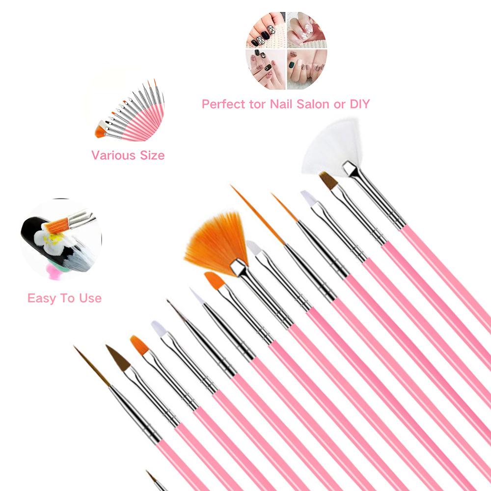 21 Manicure Brush Sets, A Full Set of Plastic Rods, Nail Art, Painted Carvings, Phototherapy, Blooming, Dots, Diamonds and String Pens