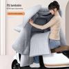 Winter Fleece-Lined Waterproof Leather Windshield Cover for Electric Vehicle and Motorcycle.