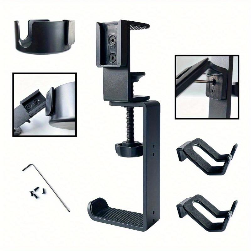 Rotating 4-In-1 Gaming Desk Organizer with Cup Holder and Headphone Holder - Adjustable Controller Holder, Ideal Christmas