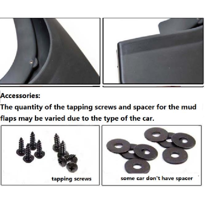 Mud Flaps Splash Guard for 2011-2015 Nissan Tiida Versa Mudguards Fender 4PCS