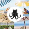 Durable Beach Umbrella Hanging Hook 6 Hooks Beach Accessories Perfect for Towels, Cameras