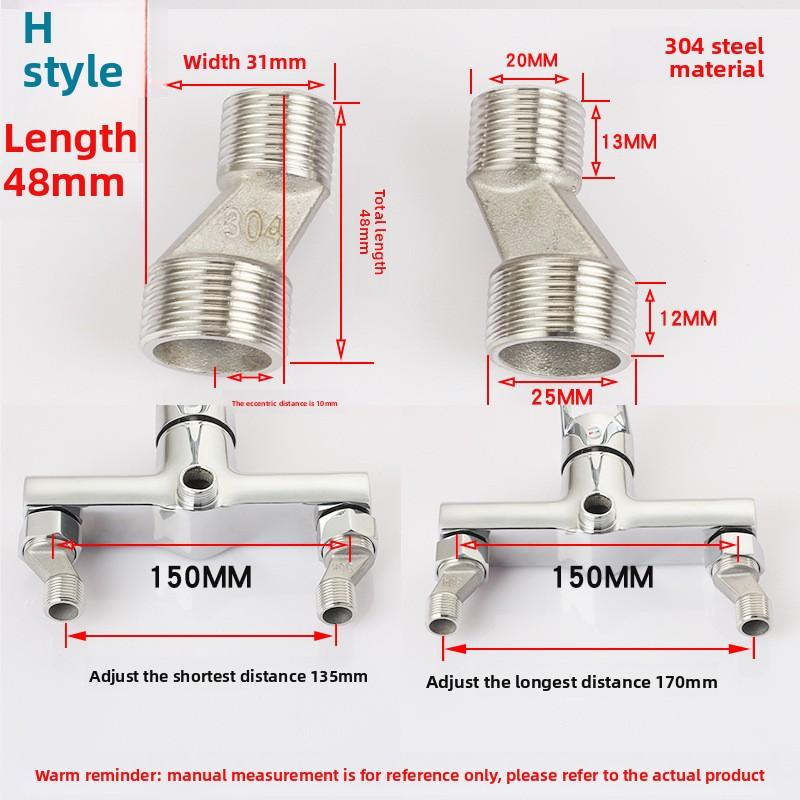 Bateria prysznicowa Zakrzywione kolanko Regulowany adapter Mosiądz Solidny Montaż ścienny Część zamienna Zawór kątowy Akcesoria kuchenne łazienkowe