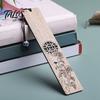 Origineller Lesezeichen Holz Lesezeichen, Handgefertigter Hohlholz Seitenmarkierer mit Perle, Chinesischer Buchstil Dekoratives Lesezubehör, Geschenk für Liebhaber,
