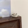 Women's Adjustable Black Agate Ring - Retro High-End Light Luxury Design
