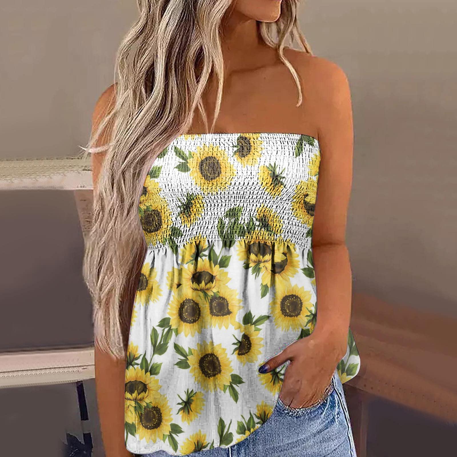 

Модная сексуальная тонкая футболка с открытыми плечами и эластичным принтом на груди, топ M жёлтый