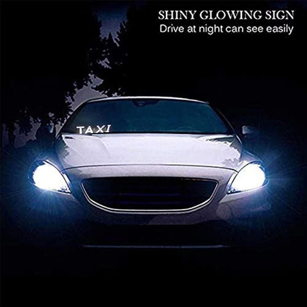 T-A-X-I LED Taxi Sign Light Creative Auto Indicator Lamp Taxi Led Light  Panel Accessories