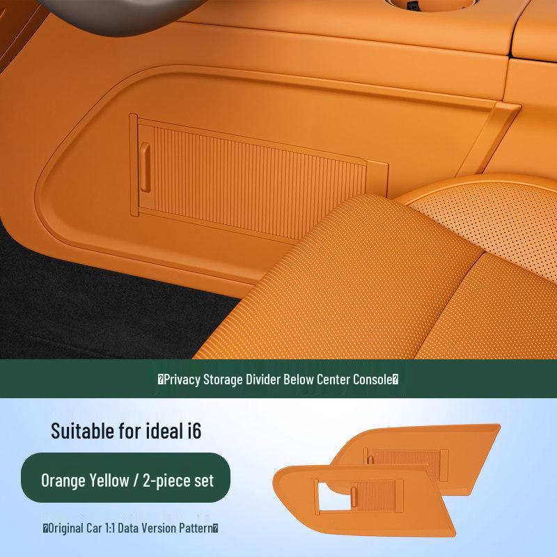 Ideal i6/i8 Center Console Privacy Organizer: Car Interior Storage Box